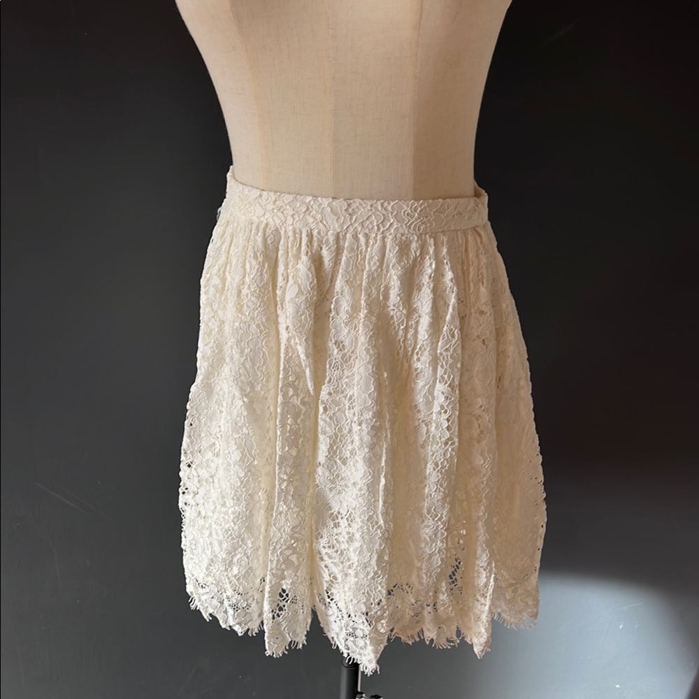 Iro Cream Lace Skirt